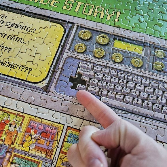 Vintage 70s SPRINGBOK COMPUTERS: INSIDE STORY 1000 PIECE PUZZLE 99.9% COMPLETE - Picture 10 of 16